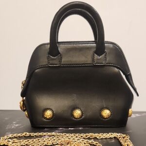 Salvatore Ferragamo Mini Top Handle Handbag with Gold Accents